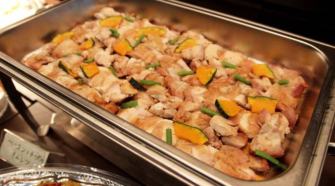 鶏肉と季節野菜のロースト