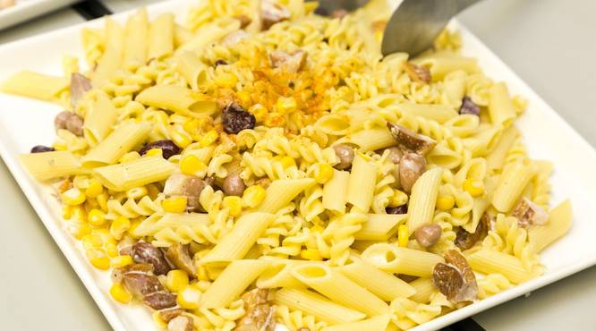 ボリュームたっぷり　イタリアン冷製パスタ