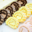 ミニカットケーキとロールケーキの盛り合わせ