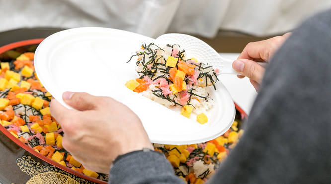 3仕切りのプレートを用意