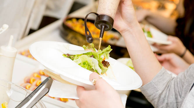 ドレッシングは2種用意