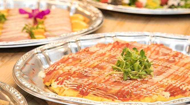 人気のオムレツ