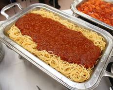 ボロネーズパスタ　ソースをよく絡めてお召し上がりください