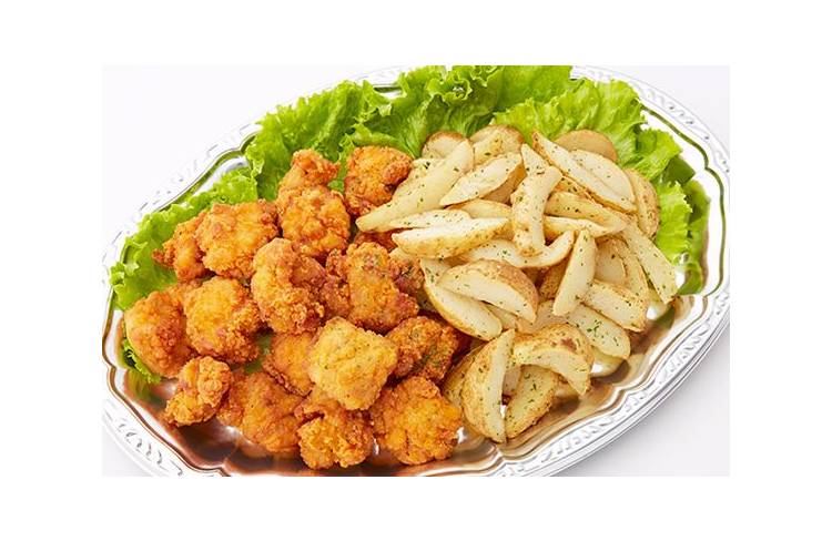 若鶏の唐揚げとポテトフライの盛合せ