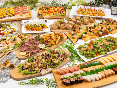 お寿司にステーキもついた人気ボリュームプラン