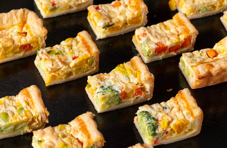 キノコと野菜のキッシュ