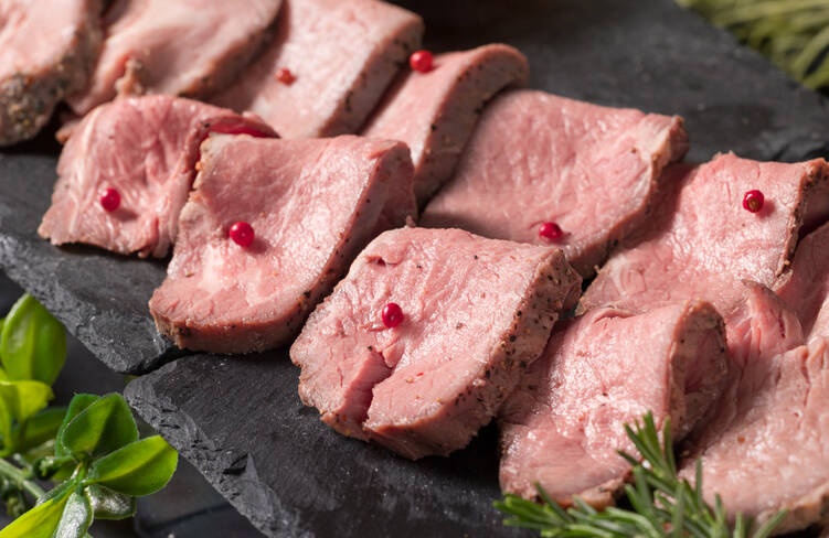 特製ローストビーフ カポナータ添え