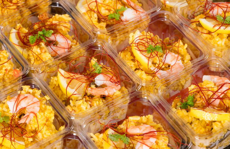 海の幸とキノコのパエリア