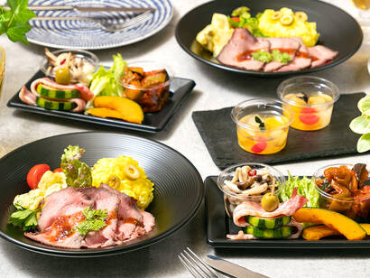 ローストビーフ オニオンソースコース