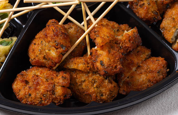 季節の揚げ物2種①