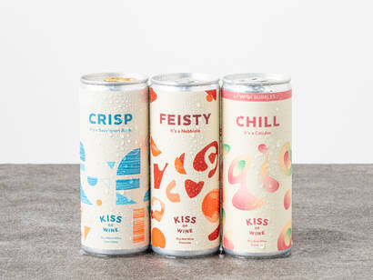 Kiss of Wine 缶 ヴィーガン認証ワイン3種セット