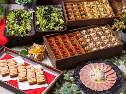 肉絨毯ケータリング梅プラン