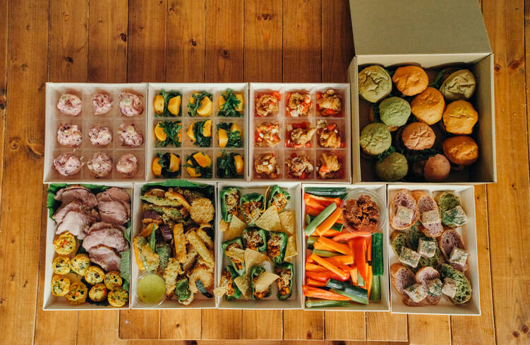 9名様分の盛り付けイメージ