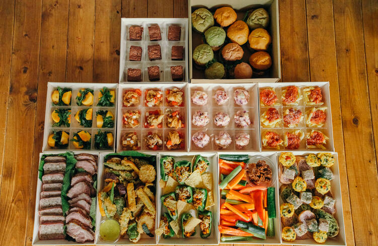 9名様分の盛り付けイメージ