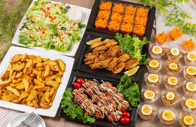 15名様分の盛り付けイメージ