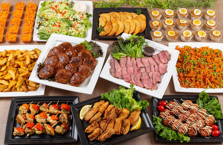 15名様分の盛り付けイメージ