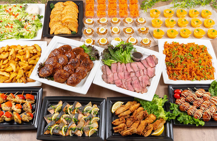 15名様分の盛り付けイメージ