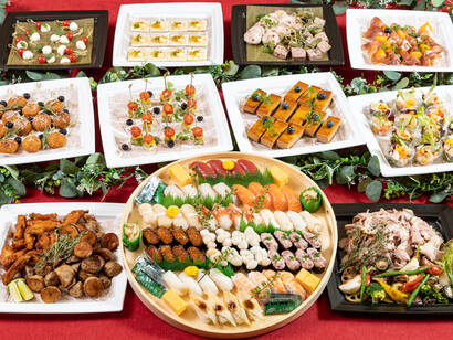 華やか寿司付ベーシックオードブル