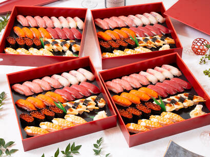 《鮨だけお届け》折箱入・豊洲直送つかごし特上鮨