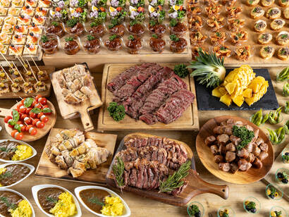 肉塊と特製ハンバーグが楽しめるゴージャスプラン