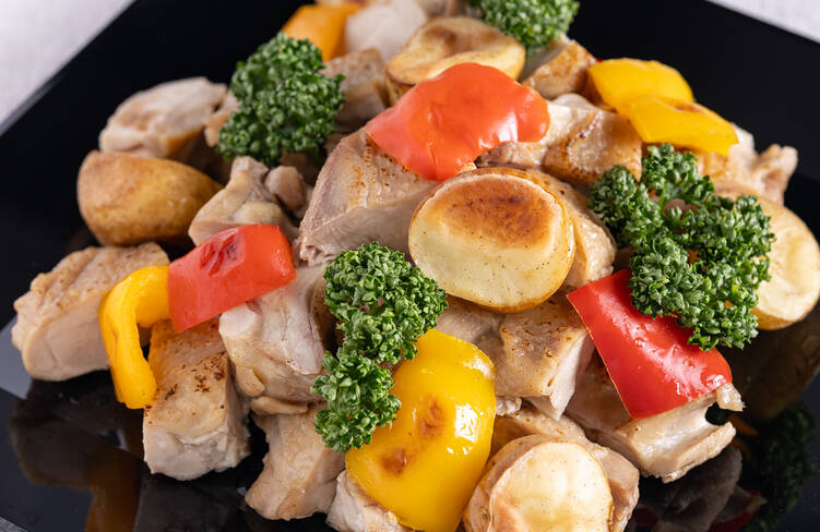 肉専門店のグリルチキン