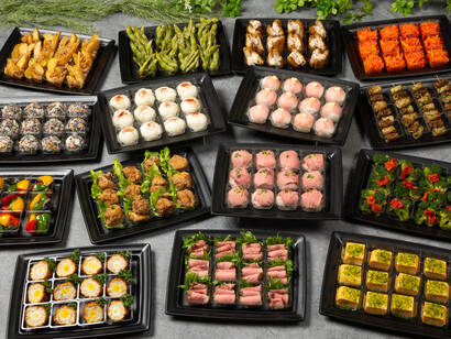 3色手まり寿司と創作おつまみ-藍AI-