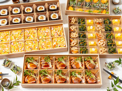 全品折箱入り小分け・藤の新月プラン