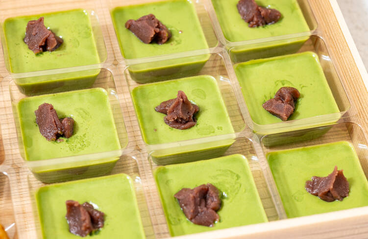 自家製抹茶プリン