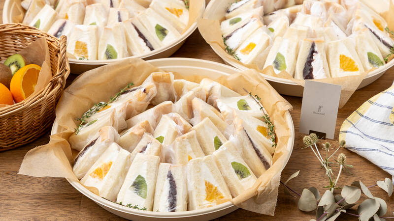 hanamalのフルーツサンド3種(600円/人)