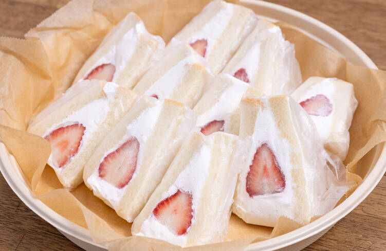 いちごのフルーツサンド