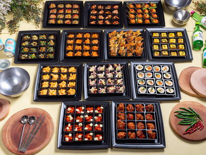 全品小分けの韓国おつまみ小鉢コース