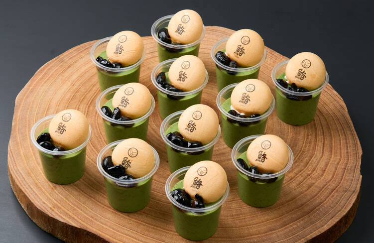 【温製】鮨まつき特製抹茶プリン