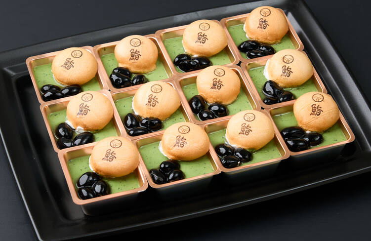 鮨まつき特製抹茶プリン