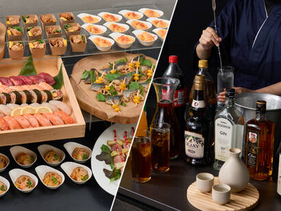 鮨ケータリングまつきコミコミプラン A 【日本酒つき】サワーも飲める2時間飲み放題付き
