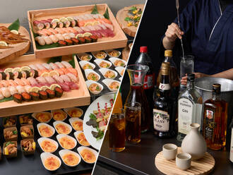 鮨ケータリングまつきコミコミプラン B 【日本酒つき】サワーも飲める2時間飲み放題付き(7,920円) 