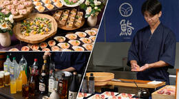 鮨ケータリングまつきコミコミプランC  【日本酒つき】サワーも飲める2時間飲み放題付き(11,000円 / 人) - ケータリング