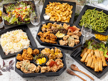 4種の味変唐揚げプレート付！華やかプラン