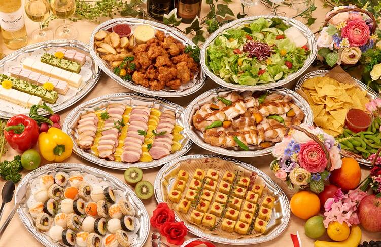 15名様分の盛り付けイメージ