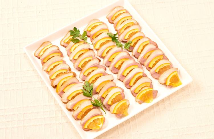 合鴨ロースのオレンジ添え