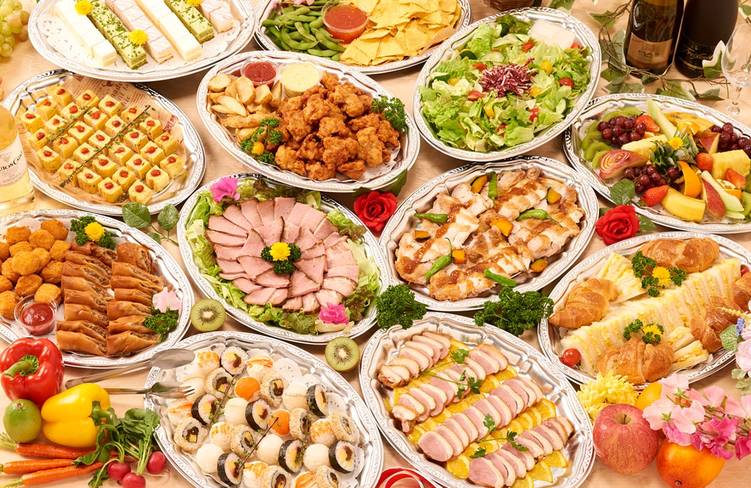 15名様分の盛り付けイメージ