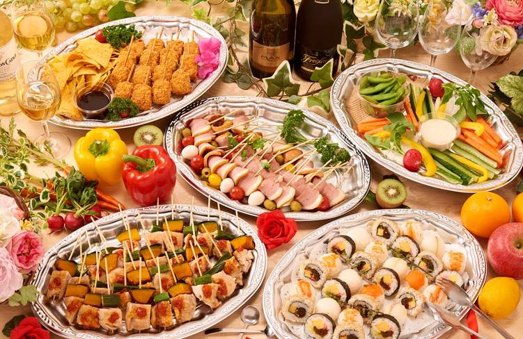 15名様分の盛り付けイメージ