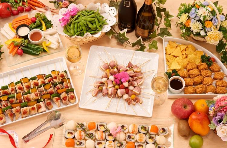 15名様分の盛り付けイメージ