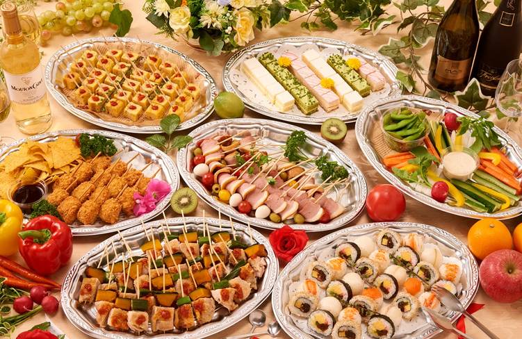 15名様分の盛り付けイメージ