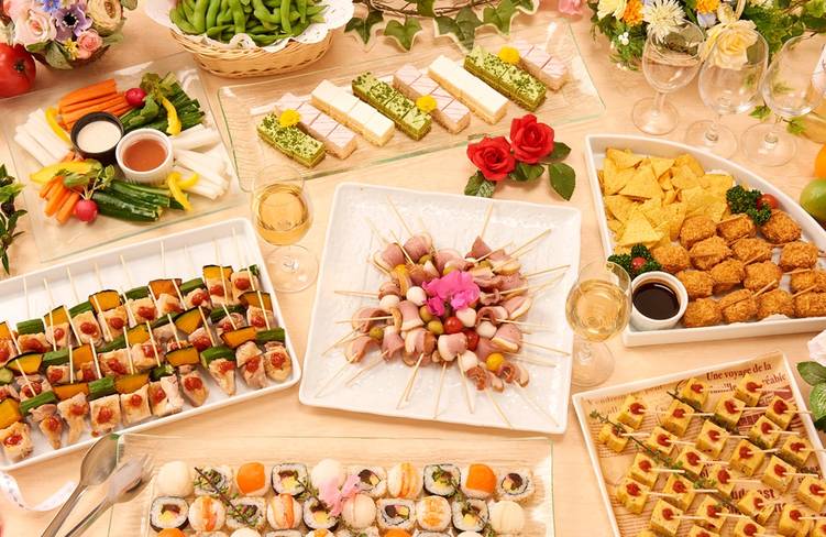 15名様分の盛り付けイメージ