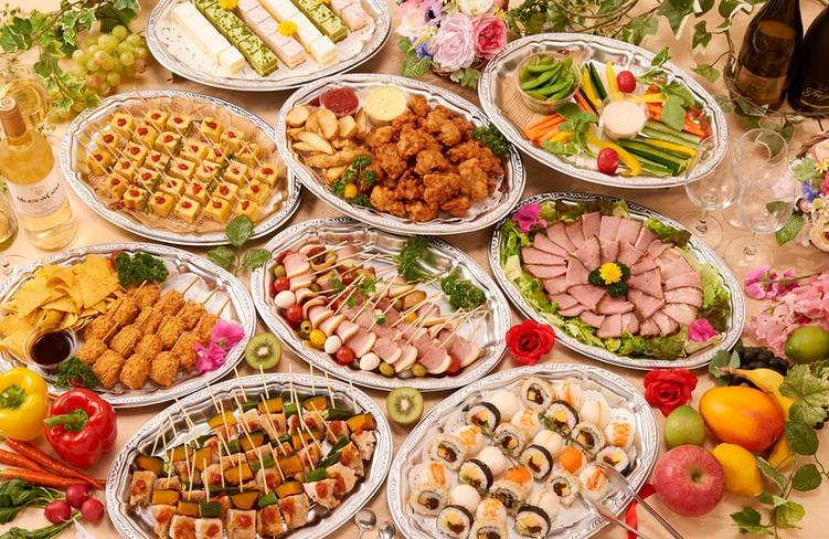 15名様分の盛り付けイメージ