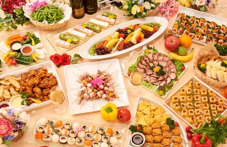 15名様分の盛り付けイメージ