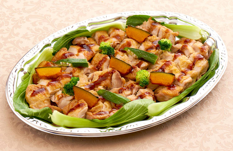 鶏肉と季節野菜のロースト