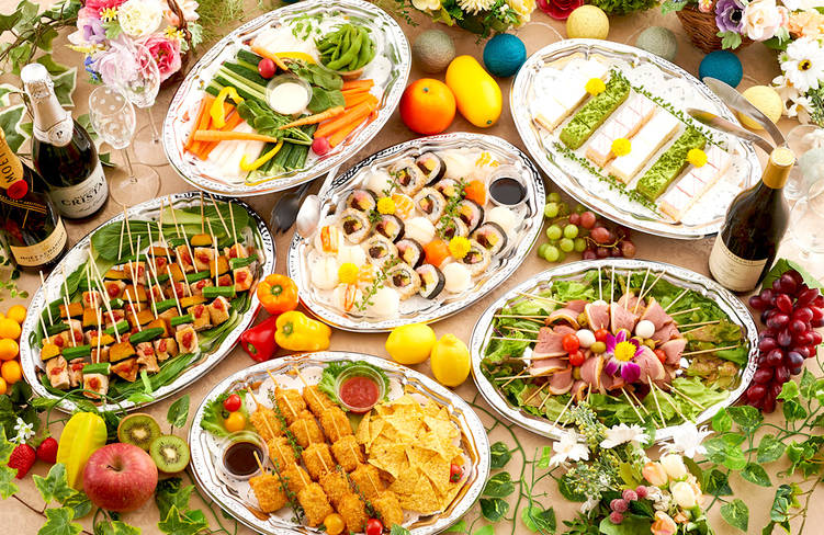 15名様分の盛り付けイメージ