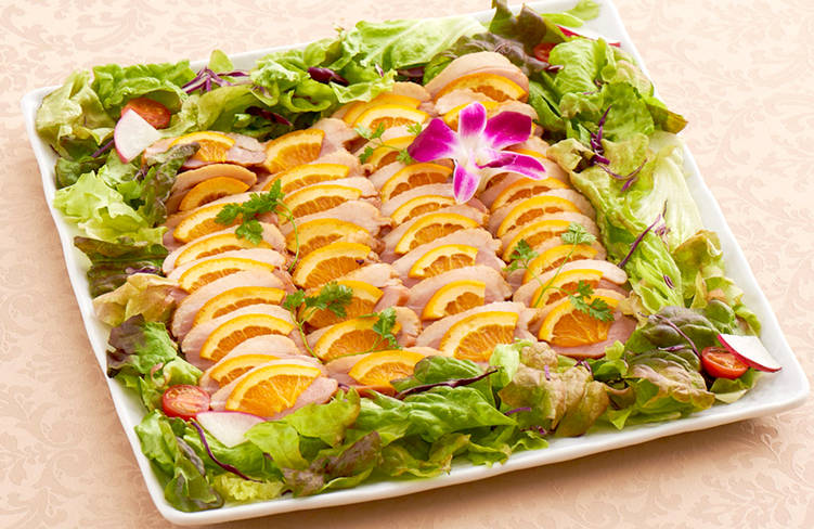 合鴨ロースのオレンジ添え