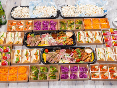 《小分けブッフェ》人気サンドとメインMIXプレート★プラチナプラン★